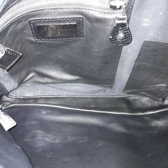 289153AJ (G2) Jimmy Choo Shoulder Bag Black Leather - Picture 6 of 9